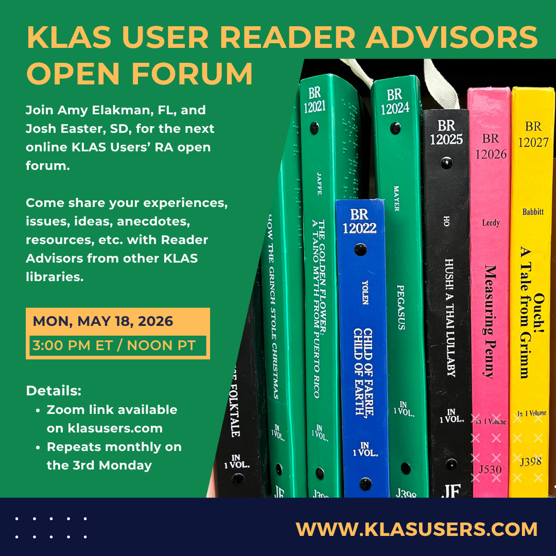 The next KLAS Users Reader Advisors Open Forum will be held at 3 PM / Noon PT Monday, May 18.  Mark your calendar now and be join our moderators on the 3rd Monday of each month. 