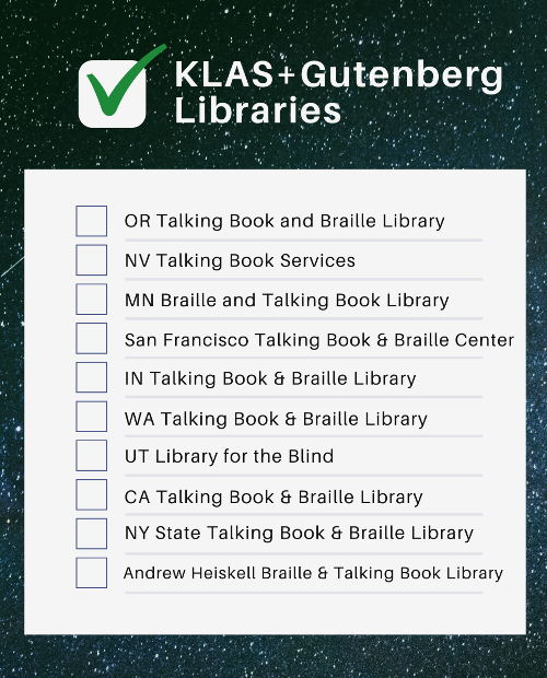 Next 10 KLAS+Gutenberg Libraries